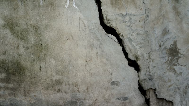 Cracked Wall Indicating Settlement